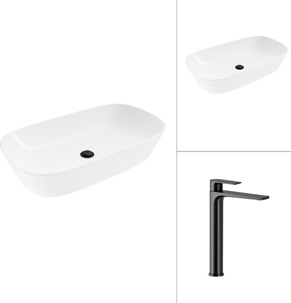 Умывальник со смесителем Lauter 21393-70 + Reef 21CK8678BS - фото