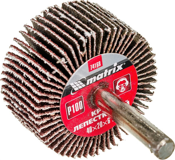 Шлифовальный круг Matrix лепестковый для дрели 74168