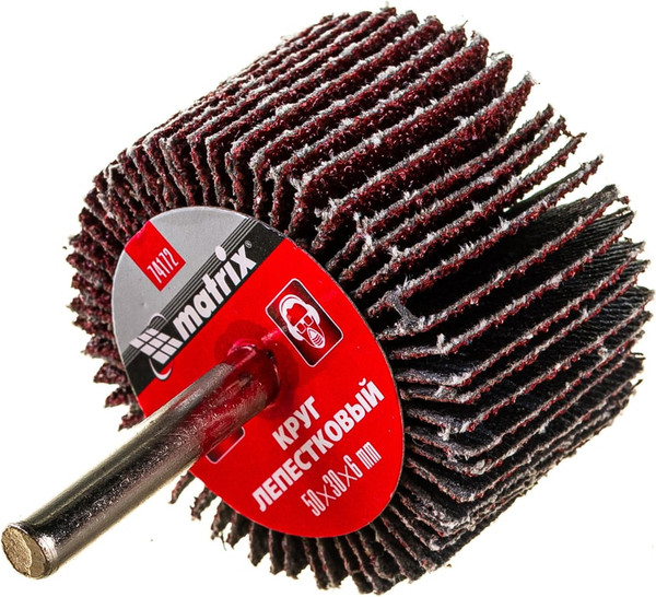 Шлифовальный круг Matrix лепестковый для дрели 74172 - фото