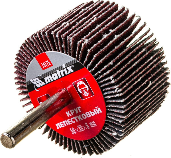 Шлифовальный круг Matrix лепестковый для дрели 74175 - фото