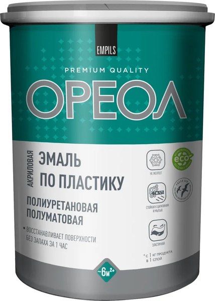 Эмаль Ореол По пластику - фото