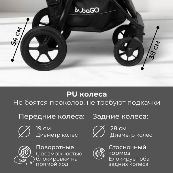 Детская прогулочная коляска Bubago Model Cross City Lux / BG 168-2