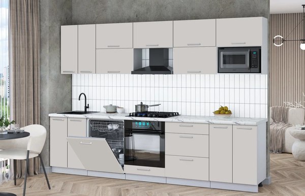 Кухонный гарнитур Интерлиния Мила Gloss 3.0-ПМ2