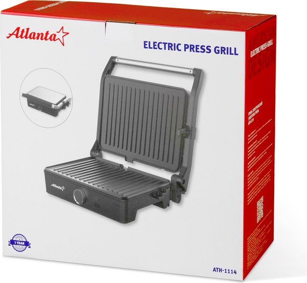 Электрогриль Atlanta ATH-1114 (черный)