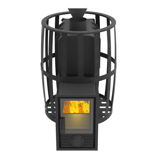 Печь-каменка Березка Воевода 20 Д-2 (закрытая/сетчатый кожух)