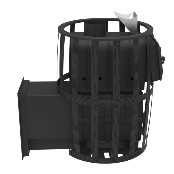 Печь-каменка Березка Воевода 20 Д-2 (закрытая/сетчатый кожух)