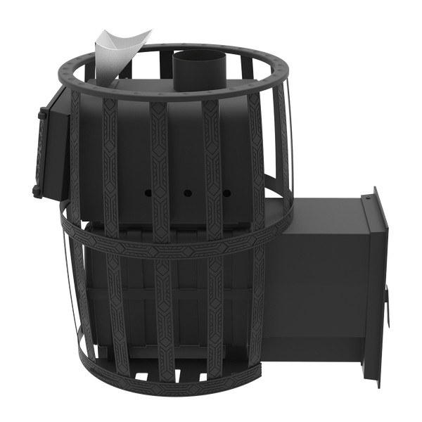 Печь-каменка Березка Воевода 20 Д-2 (закрытая/сетчатый кожух)