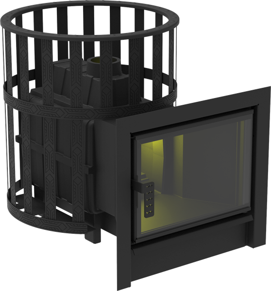 Печь-каменка Березка Воевода Флагман (сетчатый кожух) - фото