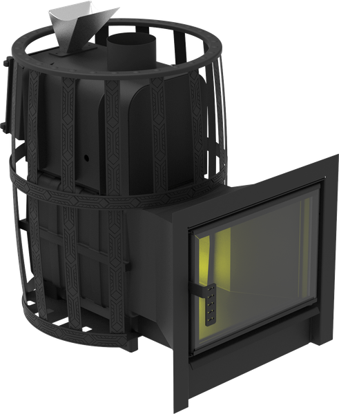 Печь-каменка Березка Воевода Флагман 20 (закрытая/сетчатый кожух) - фото