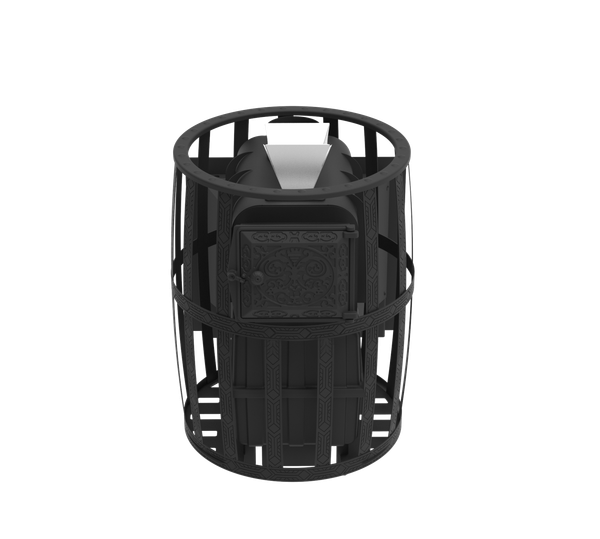 Печь-каменка Березка Воевода Флагман 20 (закрытая/сетчатый кожух)