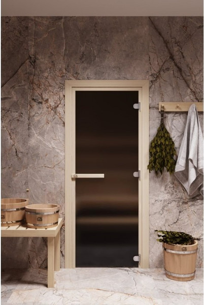 Стеклянная дверь для бани/сауны COOPER 70x170