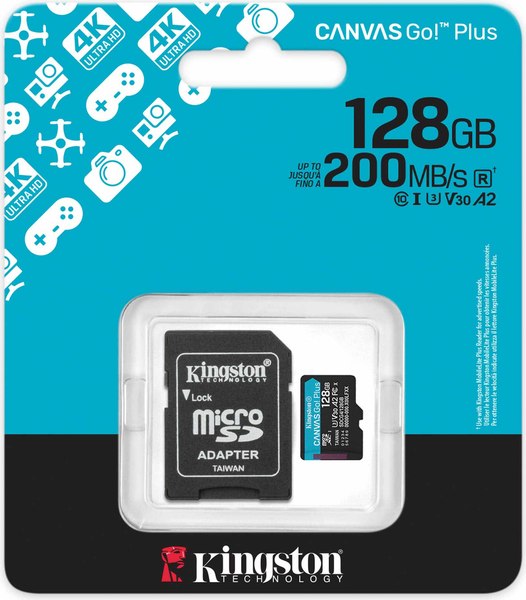 Карта памяти Kingston Canvas Go! Plus MicroSDXC 128GB SDCG4/128GB