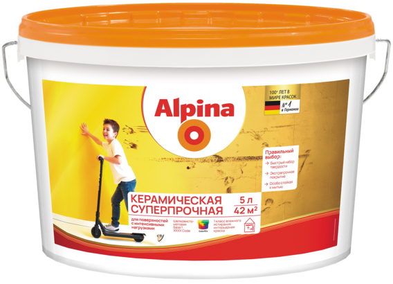 Краска Alpina Керамическая суперпрочная. База 3 - фото