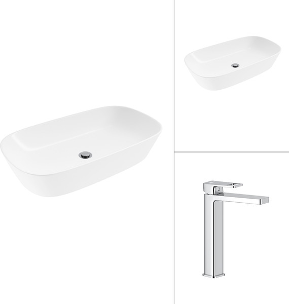 Умывальник со смесителем Lauter 21393-70 + Cascade 21СК0655C - фото