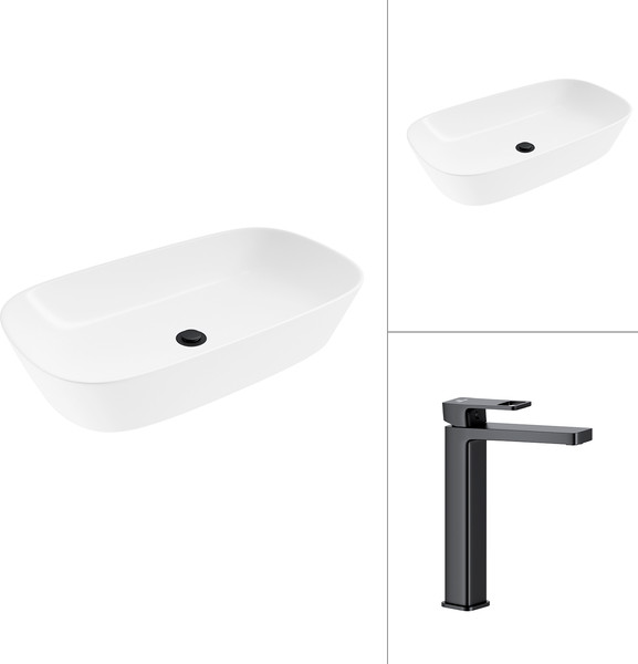 Умывальник со смесителем Lauter 21393-70 + Cascade 21СК0655BS - фото