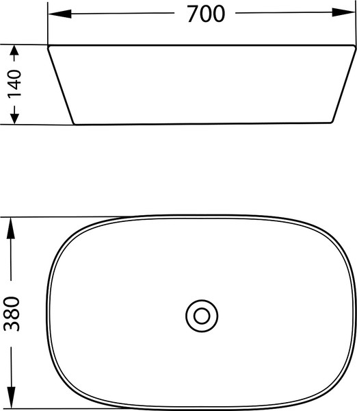 Умывальник со смесителем Lauter 21393-70 + Cascade 21СК0655BS