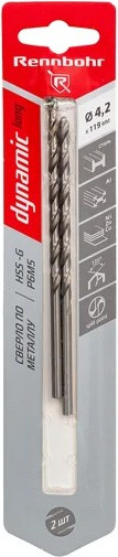 Набор сверл Rennbohr Dinamic-Long 4.2x119мм Р9М3 / 669042 - фото
