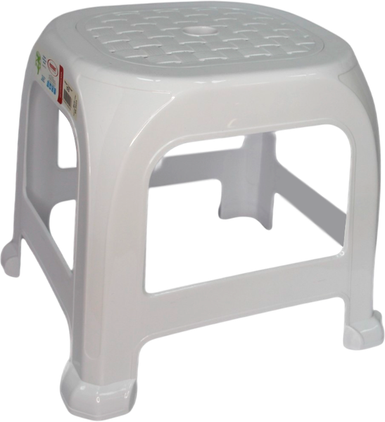 Табурет пластиковый Русспласт Симпатия РП-312бел - фото