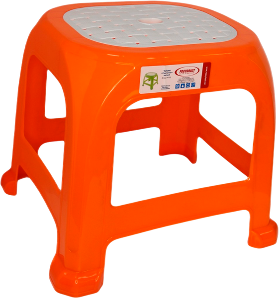 Табурет пластиковый Русспласт Симпатия РП-312оранж - фото