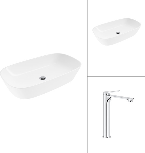 Умывальник со смесителем Lauter 21393-70 + Rio 21AM12672 - фото