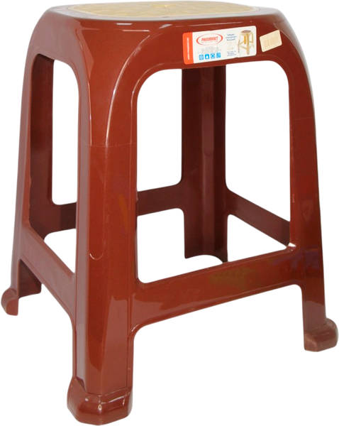 Табурет пластиковый Русспласт Симпатия РП-311корич - фото