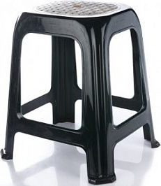 Табурет пластиковый Русспласт Симпатия РП-311чер