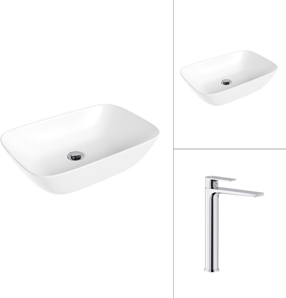 Умывальник со смесителем Lauter 21454 + Reef 21CK8678C - фото