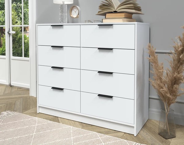 Комод Интерлиния Концепт КТ-К117 (белый платинум/белый платинум)