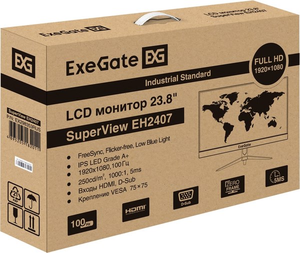 Монитор ExeGate SuperView EH2407 (EX298353RUS)