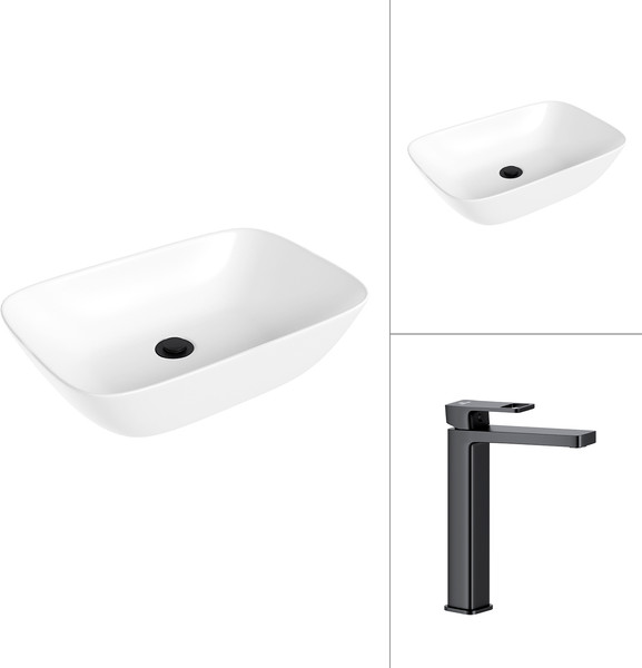 Умывальник со смесителем Lauter 21454 + Cascade 21СК0655BS - фото