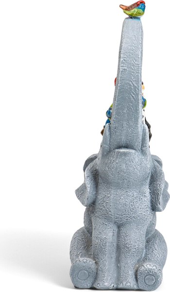 Садовая фигура-светильник Take It Easy Слоник с гномами / 10824132