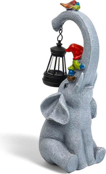 Садовая фигура-светильник Take It Easy Слоник с гномами / 10824132