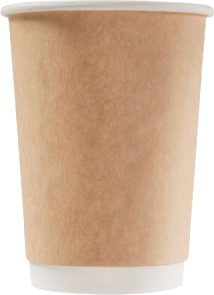 Набор бумажных стаканов Паксервис 2-слойный 350мл / 389027 - фото