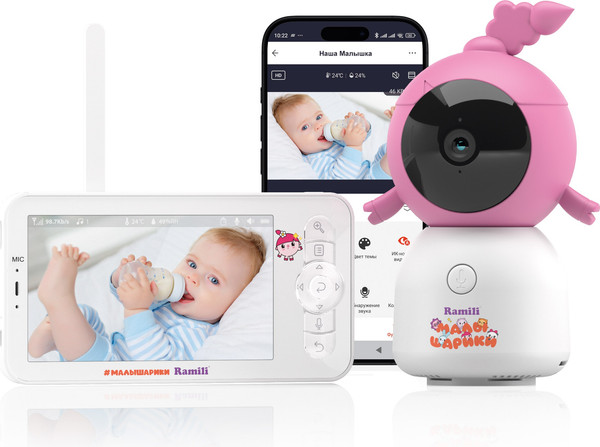 Видеоняня Ramili Baby. Нюша. Малышарики / RV100NUSHA