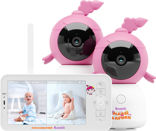 Видеоняня Ramili Baby. Нюша. Малышарики / RV100X2NUSHA - фото