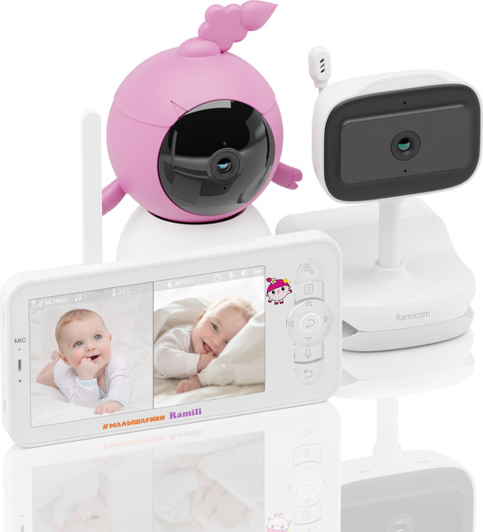 Видеоняня Ramili Baby. Нюша. Малышарики / RV100NUSHAVRC400C