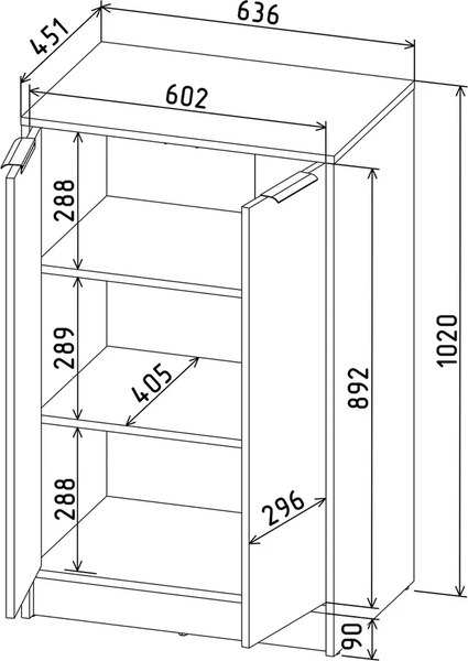 Тумба Интерлиния Концепт КТ-Т64