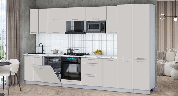 Кухонный гарнитур Интерлиния Мила Gloss 3.6-ПМ2