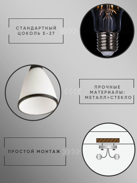 Потолочный светильник Aitin-Pro НПБ 02-2x60-101 / 7600/2