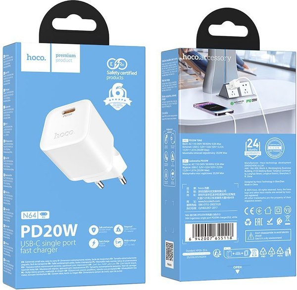 Зарядное устройство сетевое Hoco N64