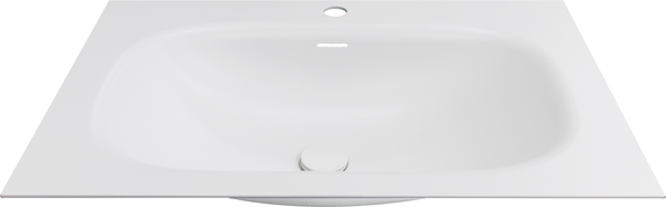 Тумба с умывальником ЗОВ Кито 70 / K70LW0MRM-M115W70 (белый/тростник)