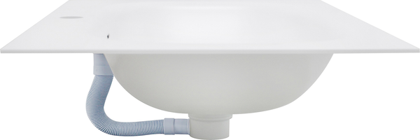 Тумба с умывальником ЗОВ Кито 70 / K70LW0MRM-M115W70 (белый/тростник)