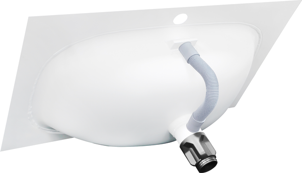 Тумба с умывальником ЗОВ Кито 70 / K70LW0MRM-M115W70 (белый/тростник)