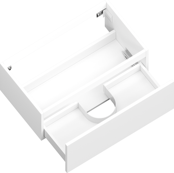 Тумба с умывальником ЗОВ Кито 70 / K70LW0MWM-M115W70 (белый матовый)