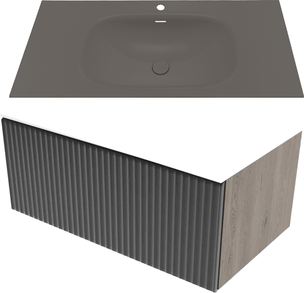 Тумба с умывальником ЗОВ Кито 70 / K70TS0MFLPM-M115B70 - фото