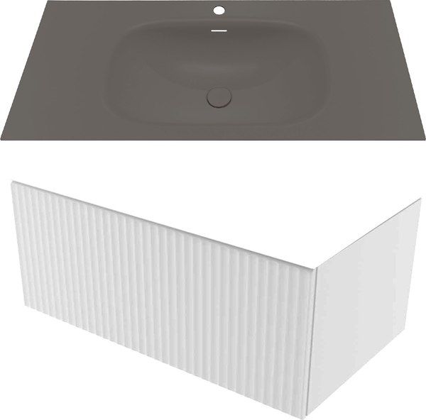 Тумба с умывальником ЗОВ Кито 70 / K70LW0MFWPM-M115B70 - фото