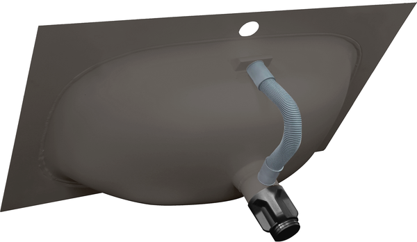 Тумба с умывальником ЗОВ Кито 70 / K70LW0MRM-M115B70 (белый/тростник)