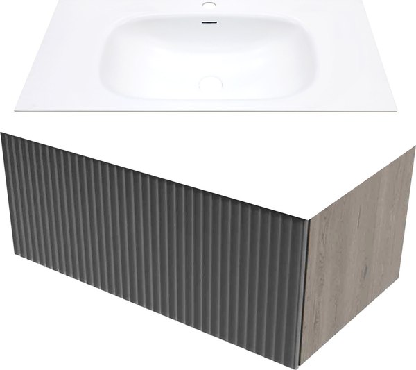 Тумба с умывальником ЗОВ Кито 100 / K100TS0MFLPM-M115W100 (флавио лиони) - фото