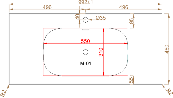 Тумба с умывальником ЗОВ Кито 100 / K100LW0MWM-M115W100 (белый матовый)
