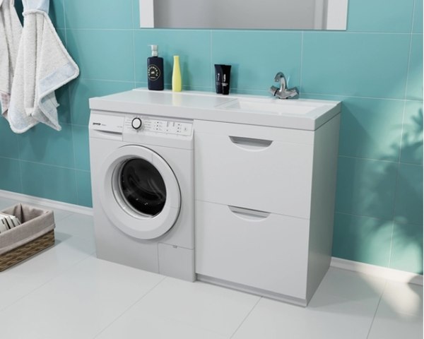 Тумба с умывальником Mixline Атлантик 56 543447 + Билл 120 - фото